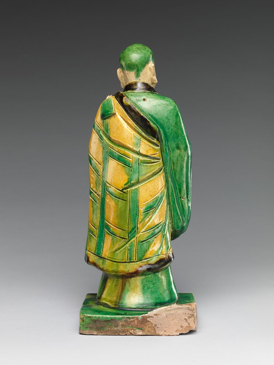 Par nirvana (death and transcendence of the Buddha) and attendant arhats, Qiao Bin (Chinese, active 1481–1507), Earthenware with polychrome glaze, China