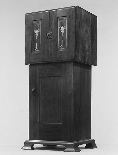 Music Cabinet, Designed by Harvey Ellis (American, Rochester, New York 1852–1904 Syracuse, New York), Mahogany, American