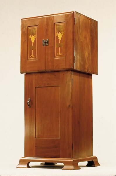 Music Cabinet, Designed by Harvey Ellis (American, Rochester, New York 1852–1904 Syracuse, New York), Mahogany, American 