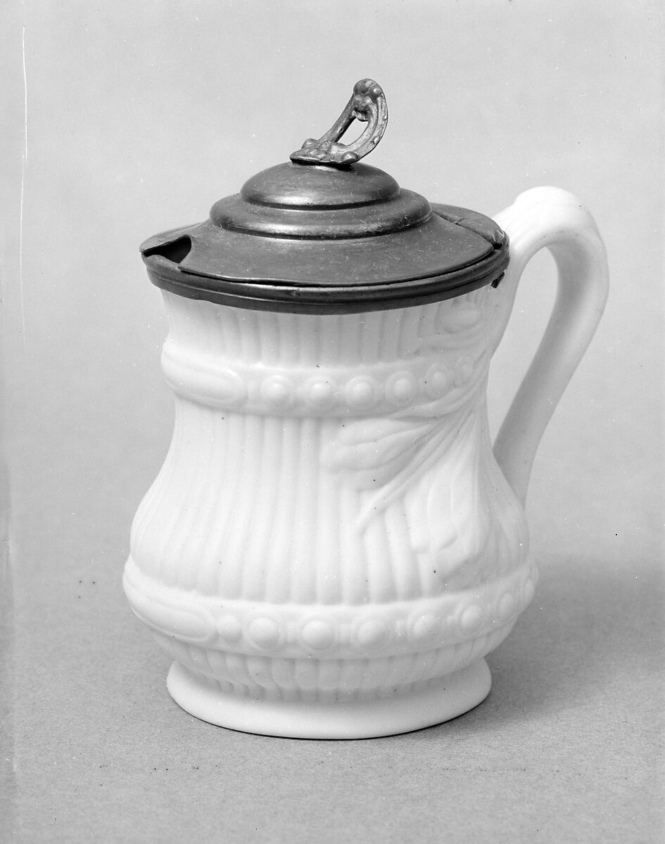 Mustard Pot, Parian porcelain, American