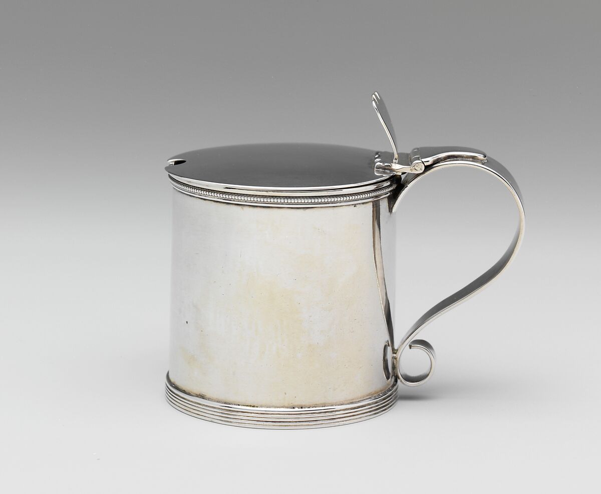 Mustard Pot, Joseph Shoemaker (1765–1829), Silver, American 