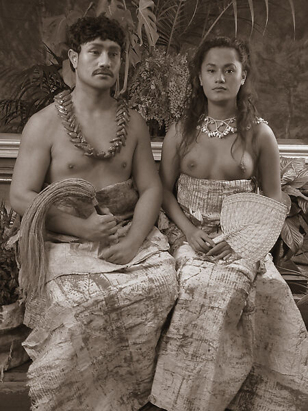 Ulugali'i Samoa: Samoan Couple, Shigeyuki Kihara (Samoan, born 1975), Chromogenic print on "Fujicolor Professional Paper", Samoan 