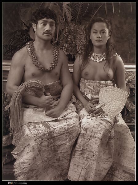 Ulugali'i Samoa: Samoan Couple, Shigeyuki Kihara (Samoan, born 1975), Chromogenic print on "Fujicolor Professional Paper", Samoan