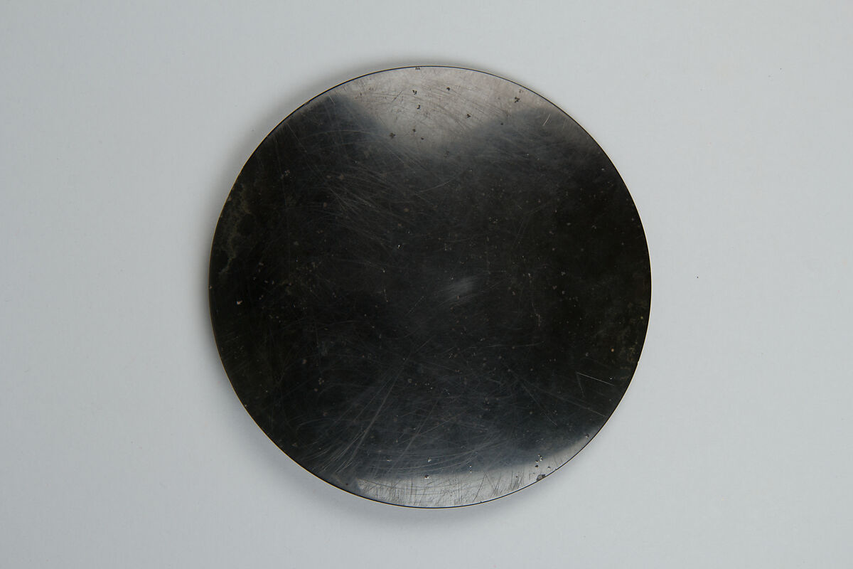 Mirror with deities and mythical creatures, Bronze with black patina, China