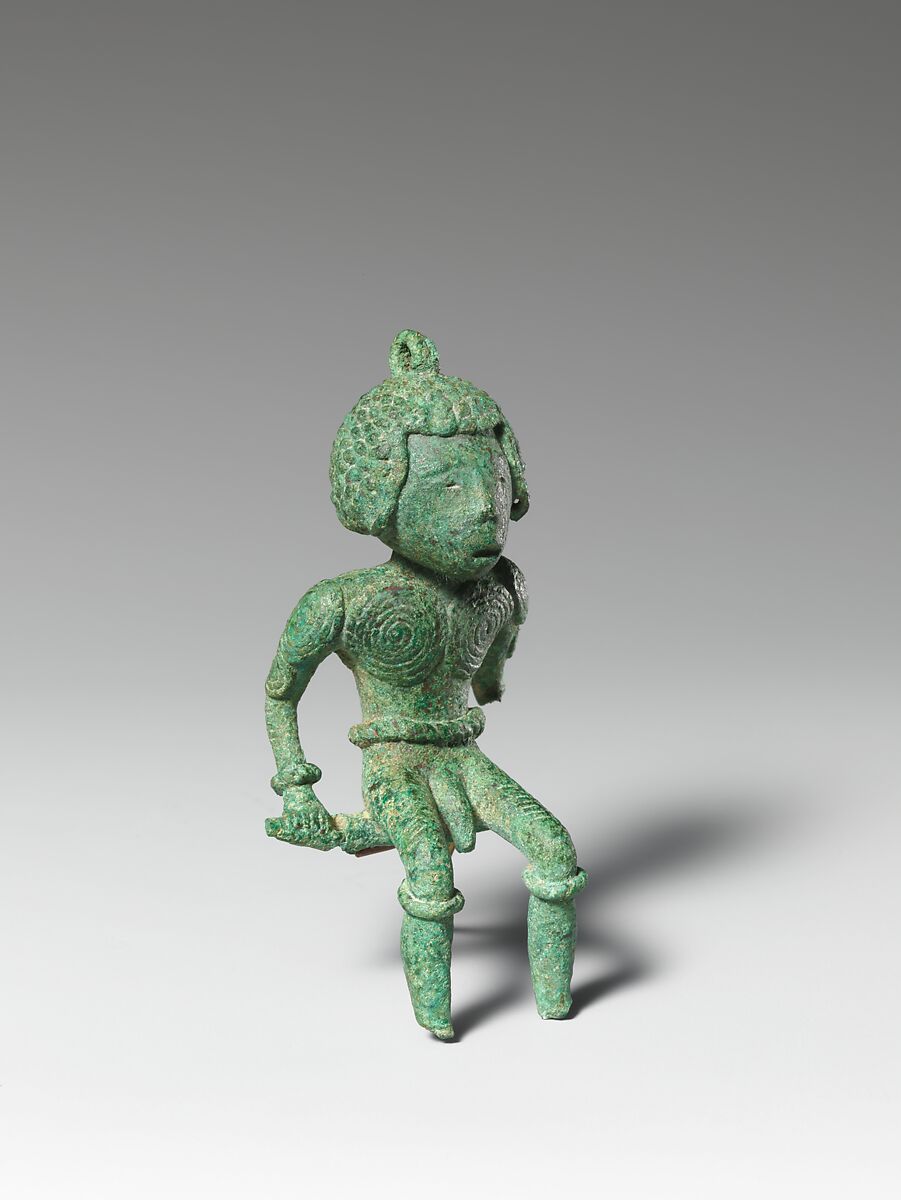 Seated Male Figure, Bronze, Vietnam 