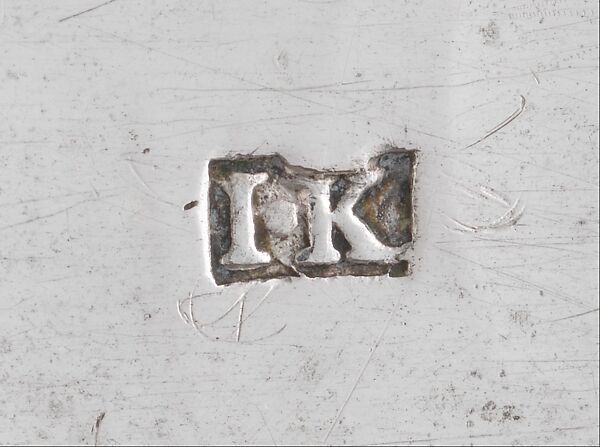 Nutmeg Grater, Marked by I. K., Silver and steel, American