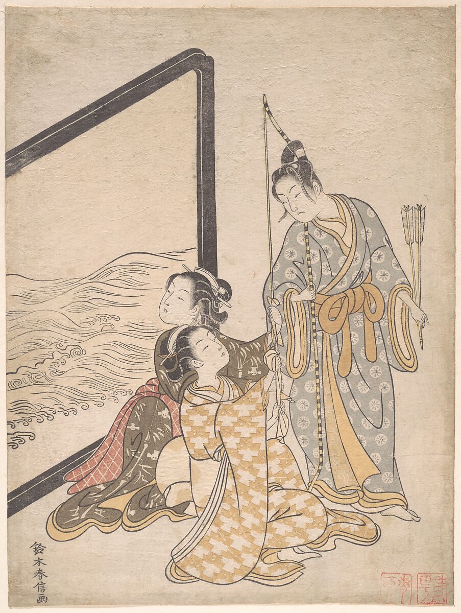 Suzuki Harunobu Parody Of Minamoto No Tametomo Japan Edo Period 1615 1868 The Metropolitan Museum Of Art