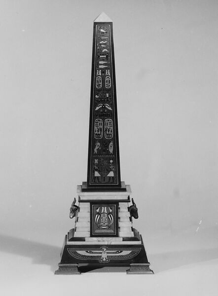 Obelisk, Tiffany &amp; Co. (1837–present), Marble, bronze, American 