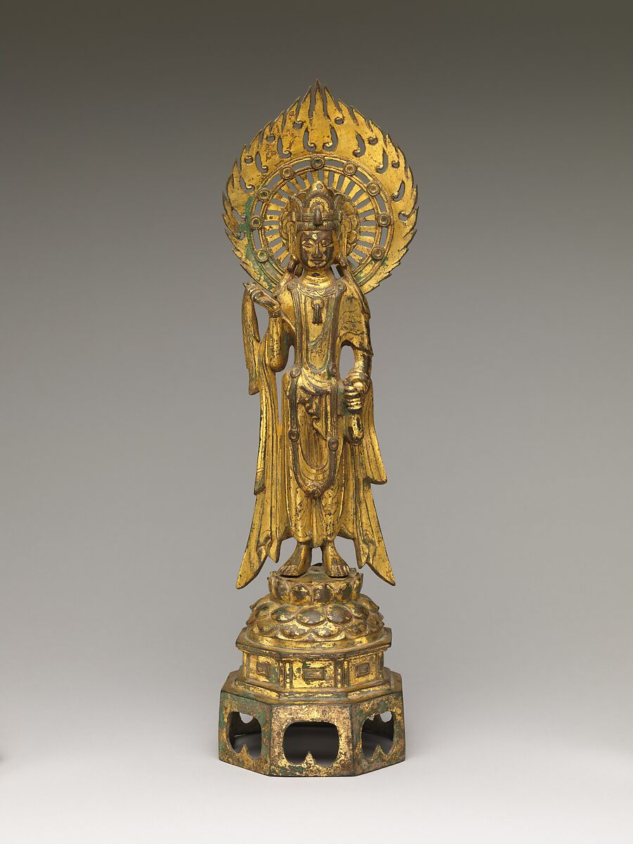 Bodhisattva Avalokiteshvara (Guanyin), Gilt bronze, China 
