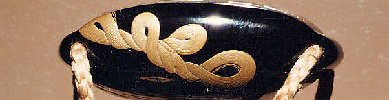 Case (Inrō) with Design of Weaving Implements, Hiramaki-e on ro-iro black lacquer, Japan