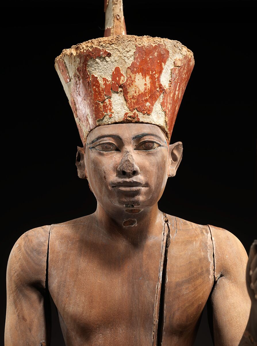 Guardian Figure, Cedar wood, plaster, paint