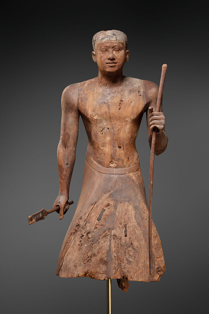 Standing statue of Merti with cropped hair | Old Kingdom | The ...