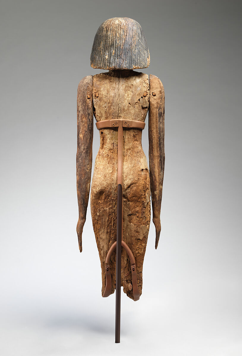 Standing statue of Mitry's wife, Acacia, gesso, paint