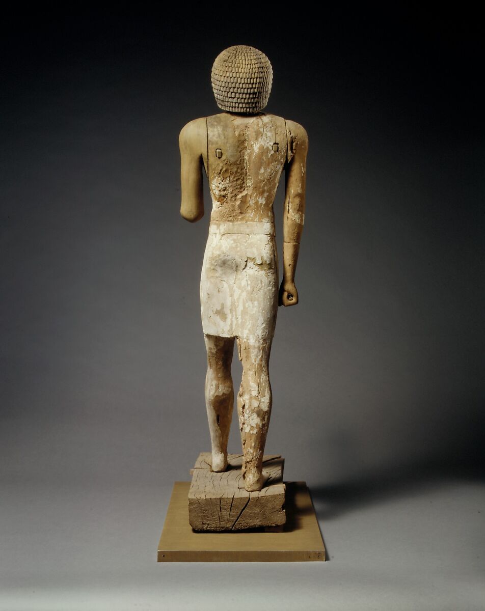 Standing statue of Kaemsenu (?), Wood, gesso, paint