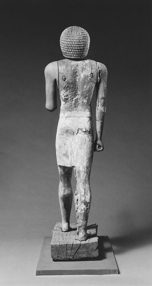 Standing statue of Kaemsenu (?), Wood, gesso, paint