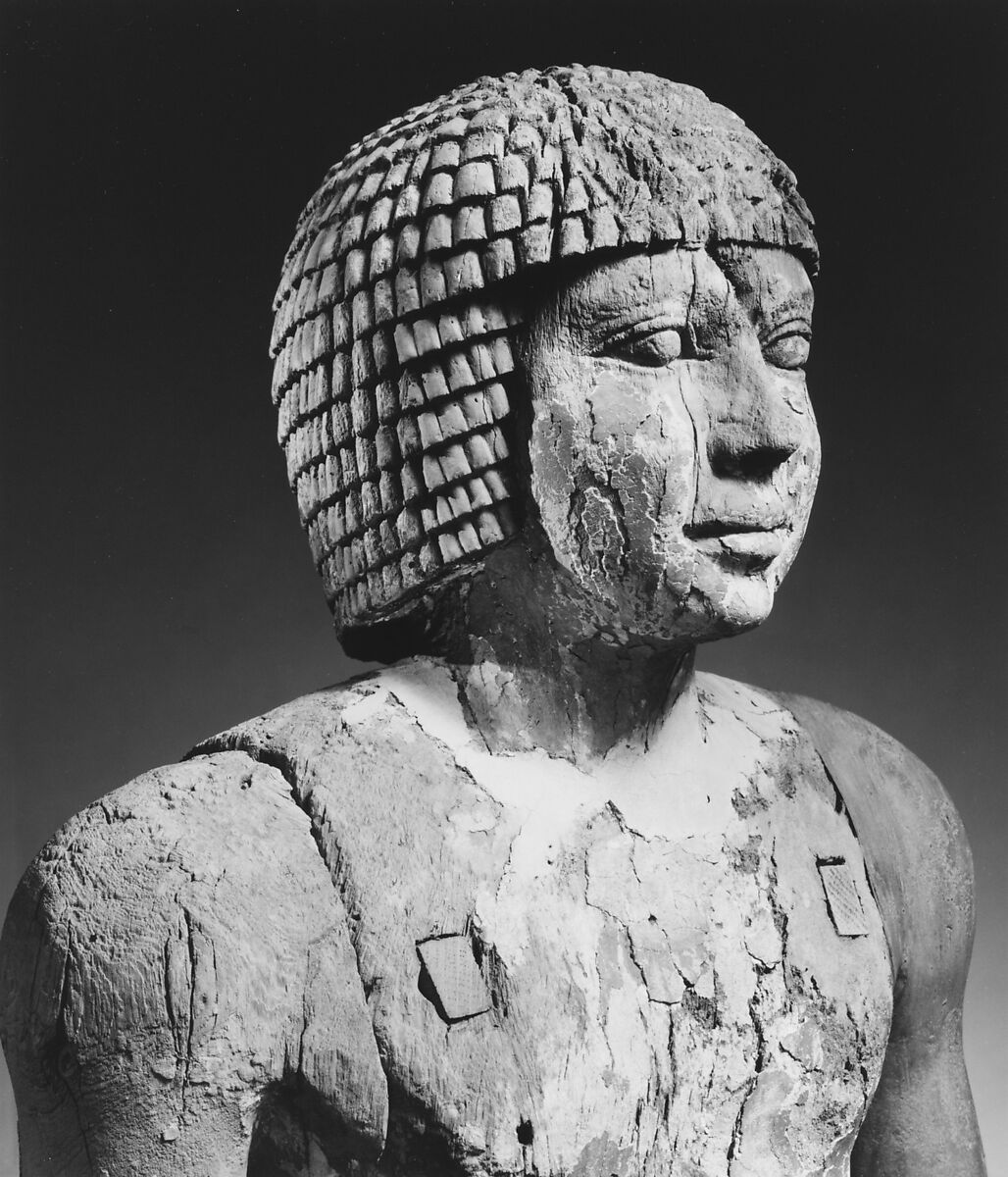 Standing statue of Kaemsenu (?), Wood, gesso, paint