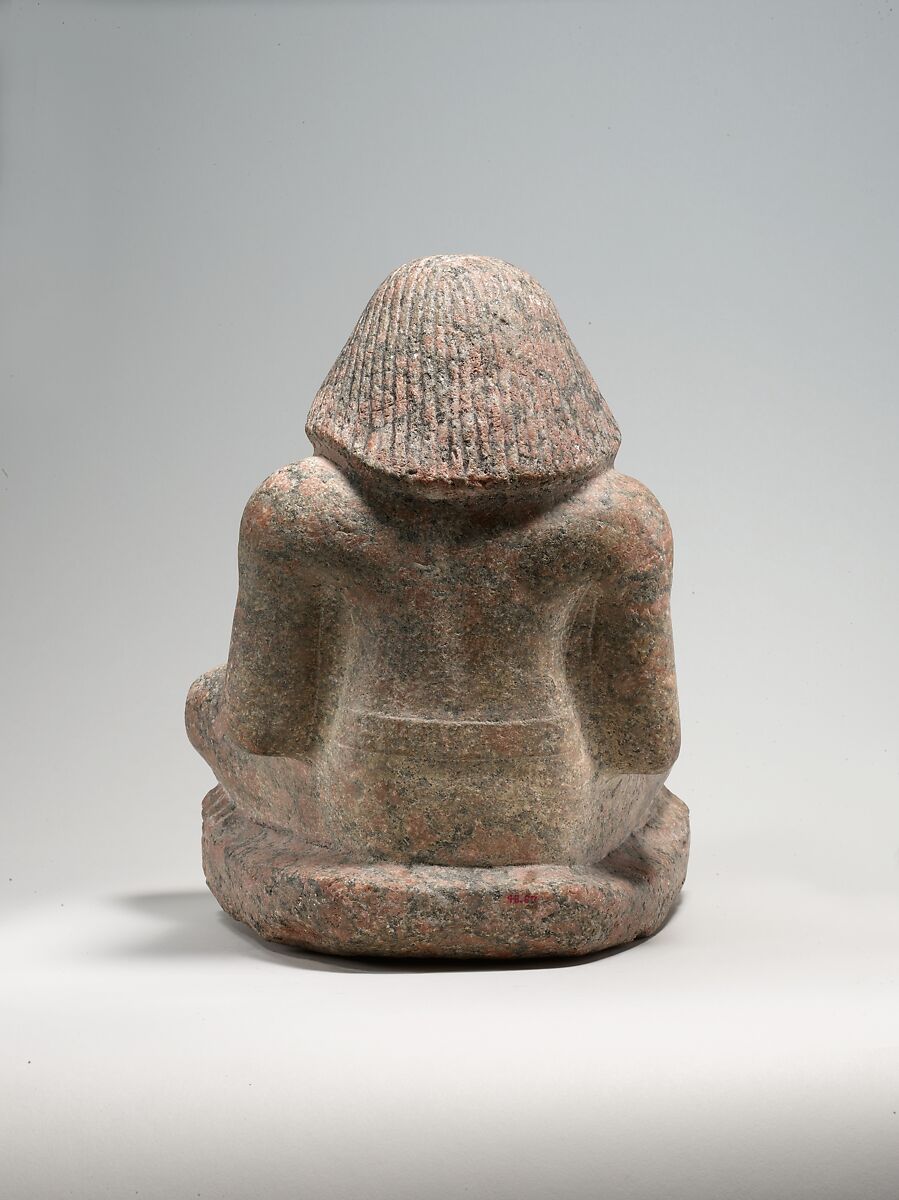 Nikare as a scribe, Granite, paint