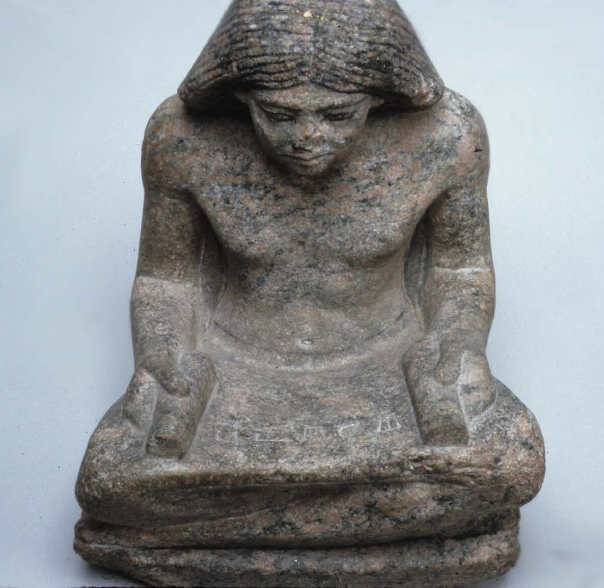 Nikare as a scribe, Granite, paint