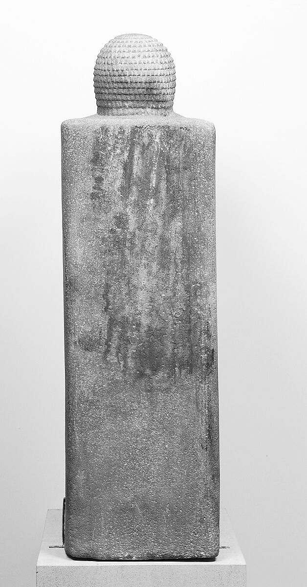 Striding Figure, Quartzite, paint