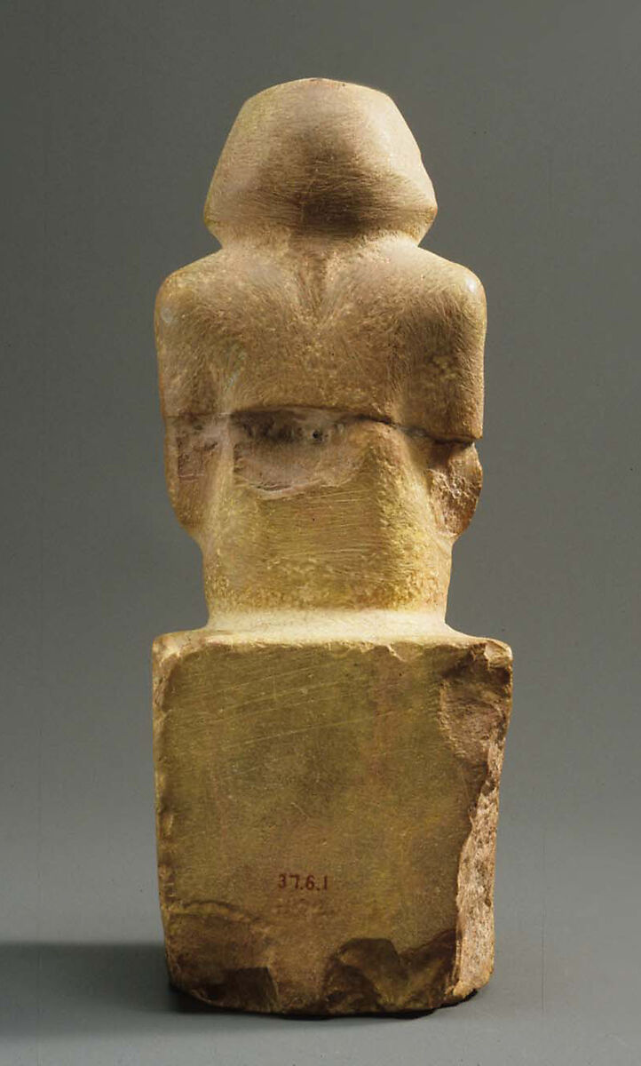Seated Statue of King Menkaure, Indurated limestone