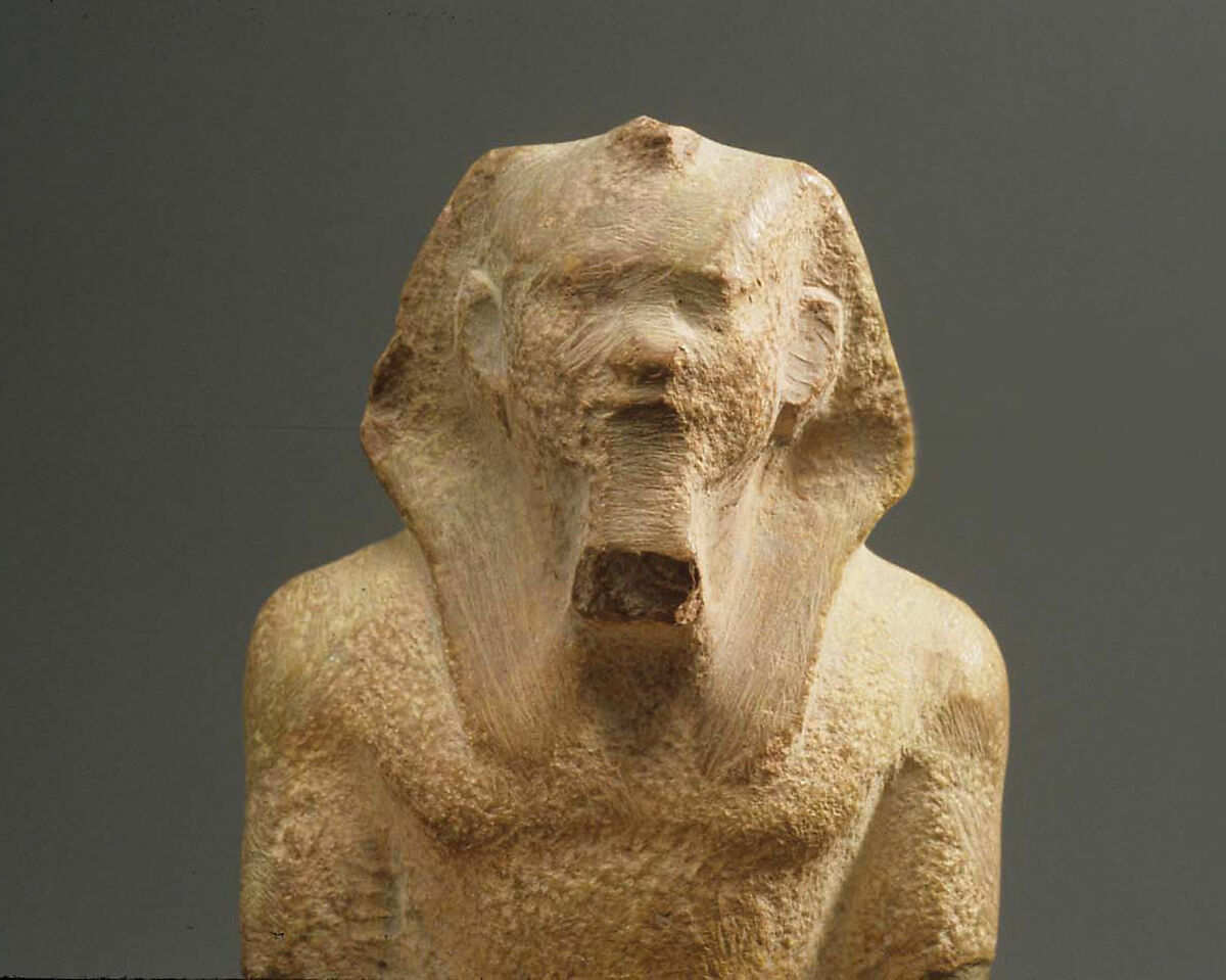 Seated Statue of King Menkaure, Indurated limestone