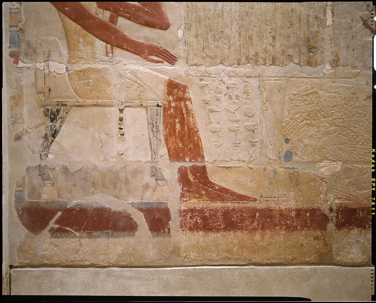 Mastaba Tomb of Perneb, Limestone, paint