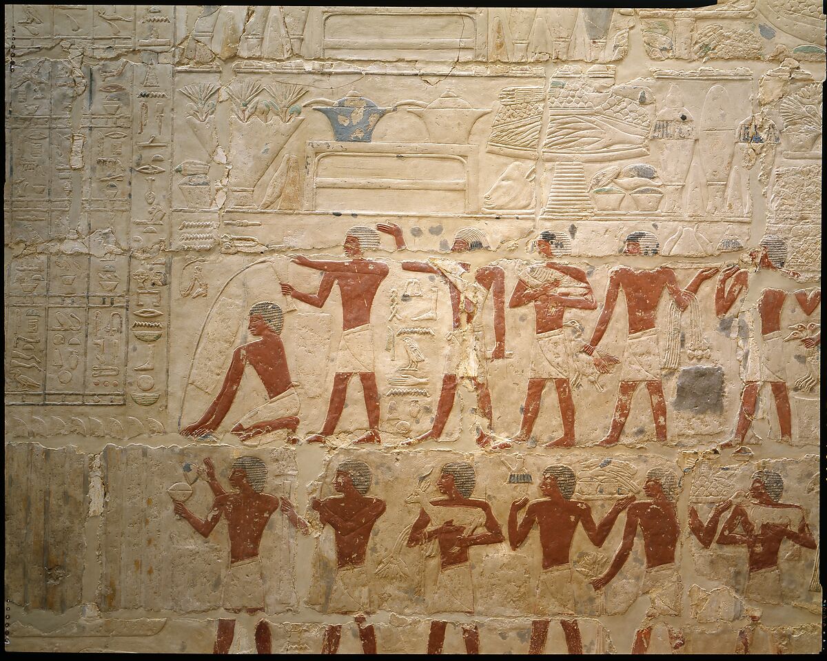 Mastaba Tomb of Perneb, Limestone, paint