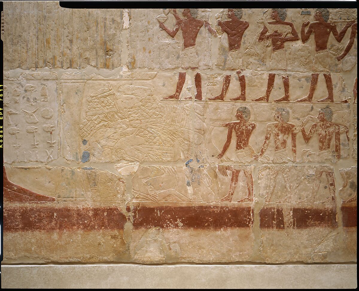 Mastaba Tomb of Perneb, Limestone, paint