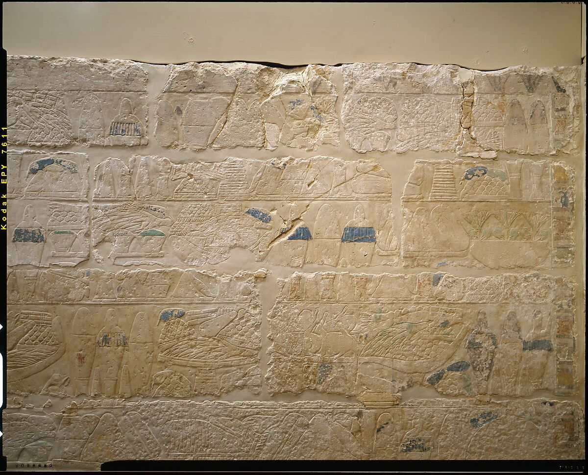 Mastaba Tomb of Perneb, Limestone, paint