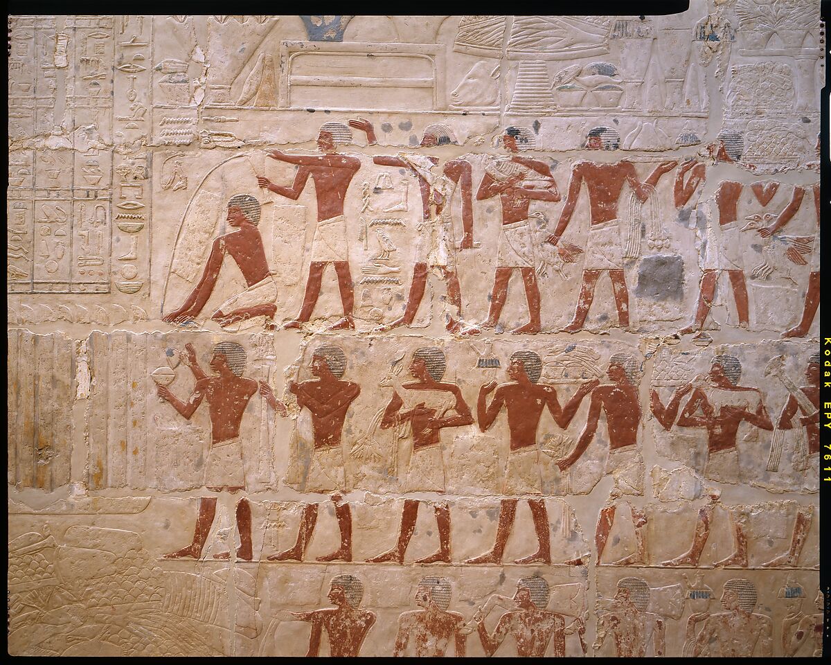 Mastaba Tomb of Perneb, Limestone, paint