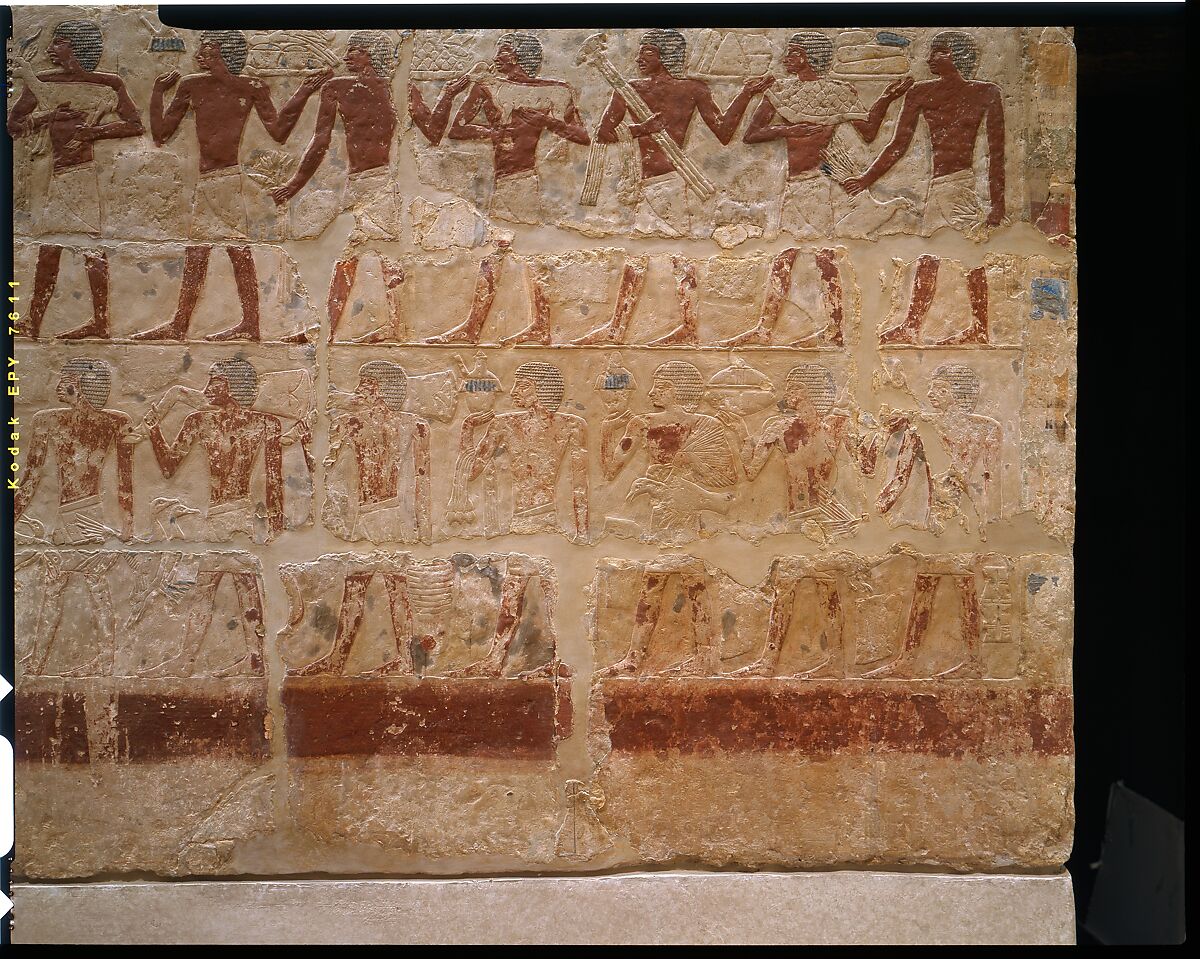 Mastaba Tomb of Perneb, Limestone, paint