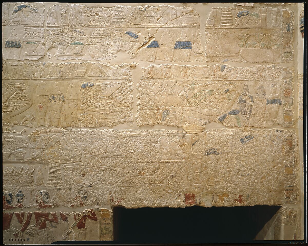 Mastaba Tomb of Perneb, Limestone, paint