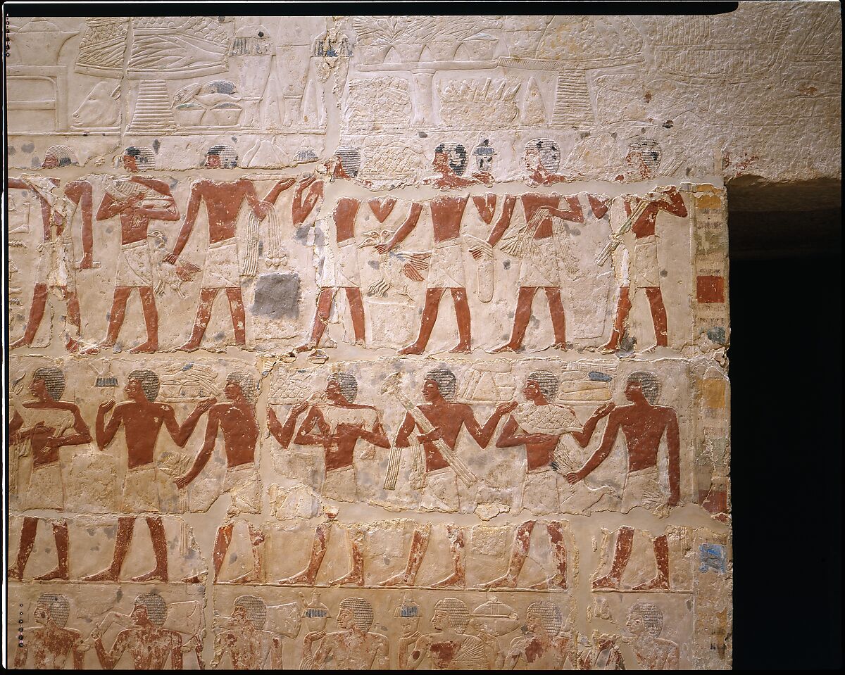 Mastaba Tomb of Perneb, Limestone, paint