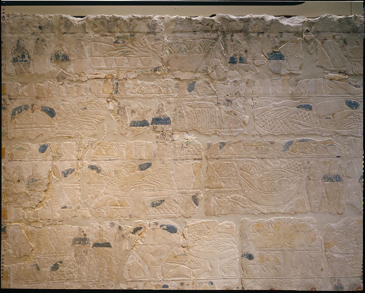 Mastaba Tomb of Perneb, Limestone, paint