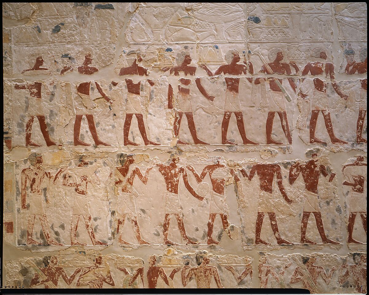 Mastaba Tomb of Perneb, Limestone, paint