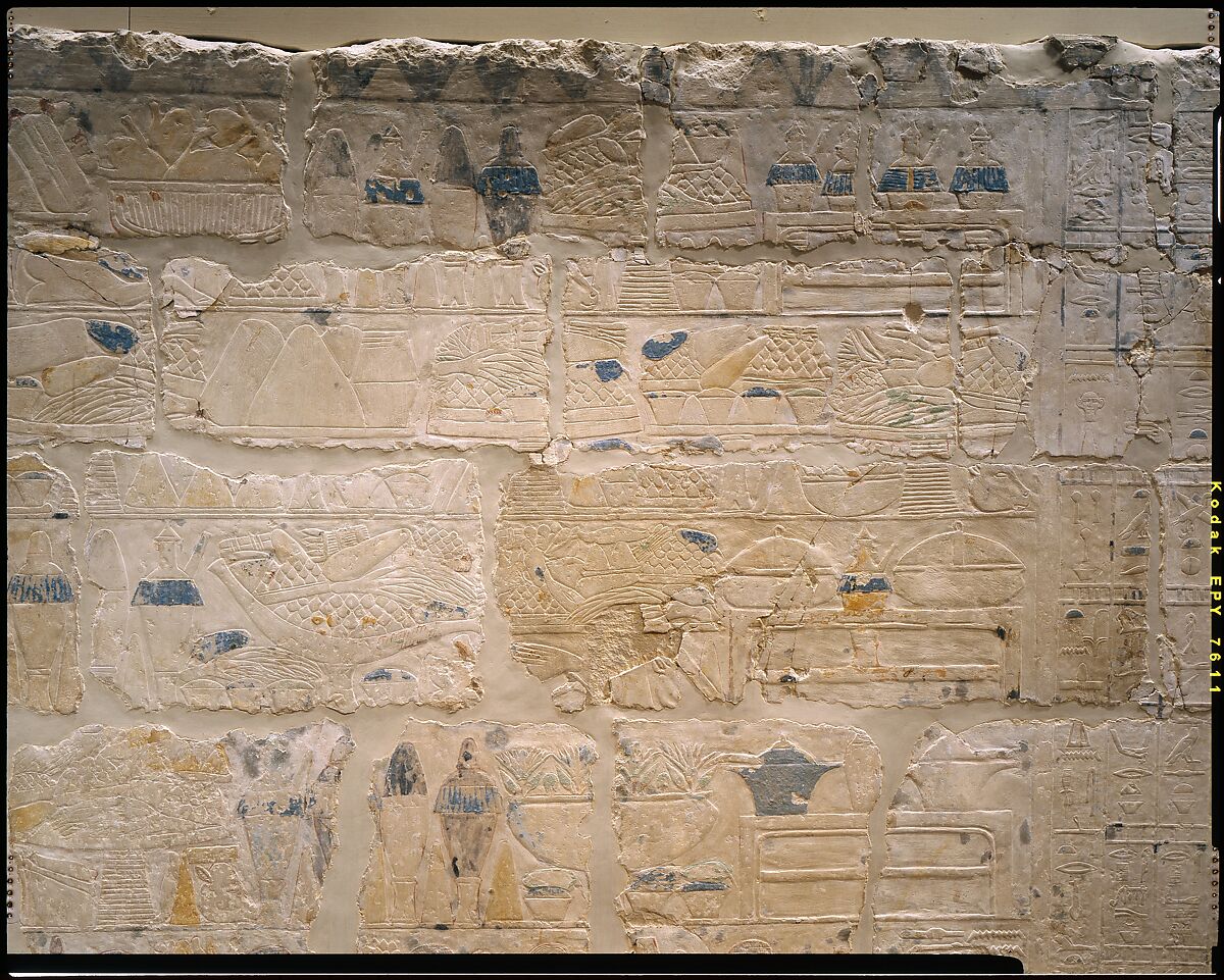 Mastaba Tomb of Perneb, Limestone, paint