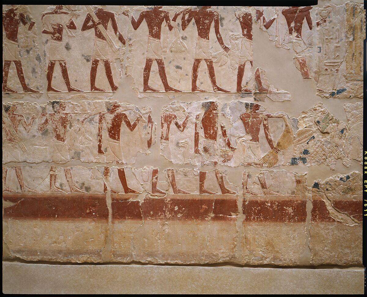 Mastaba Tomb of Perneb, Limestone, paint