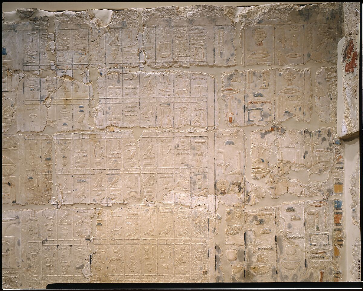 Mastaba Tomb of Perneb, Limestone, paint