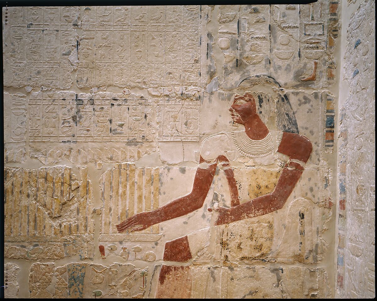 Mastaba Tomb of Perneb, Limestone, paint