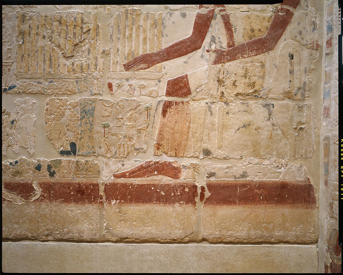 Mastaba Tomb of Perneb, Limestone, paint