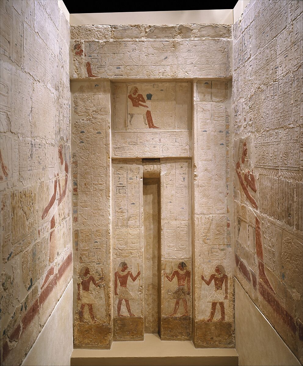 Mastaba Tomb of Perneb, Limestone, paint