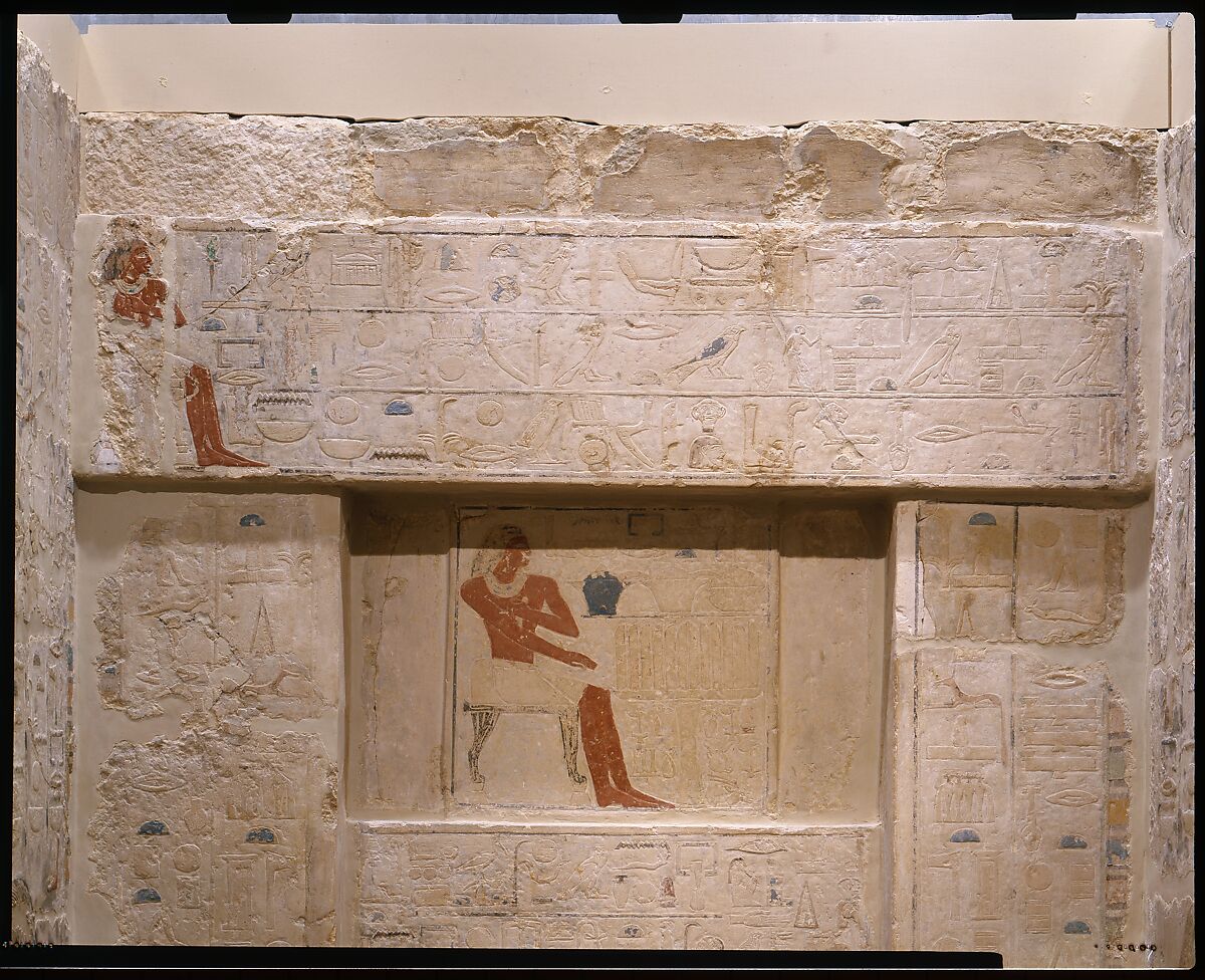 Mastaba Tomb of Perneb, Limestone, paint