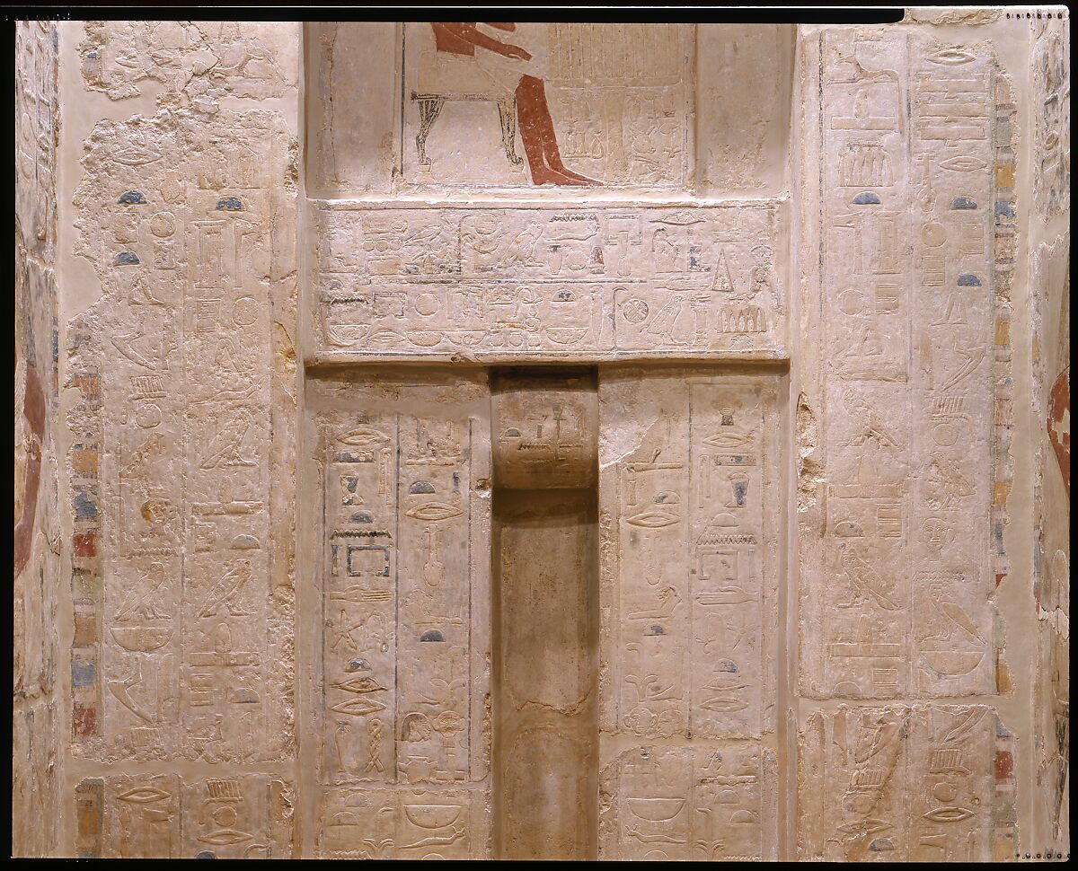 Mastaba Tomb of Perneb, Limestone, paint