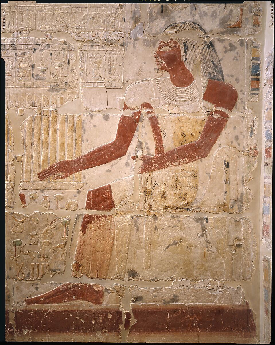 Mastaba Tomb of Perneb, Limestone, paint