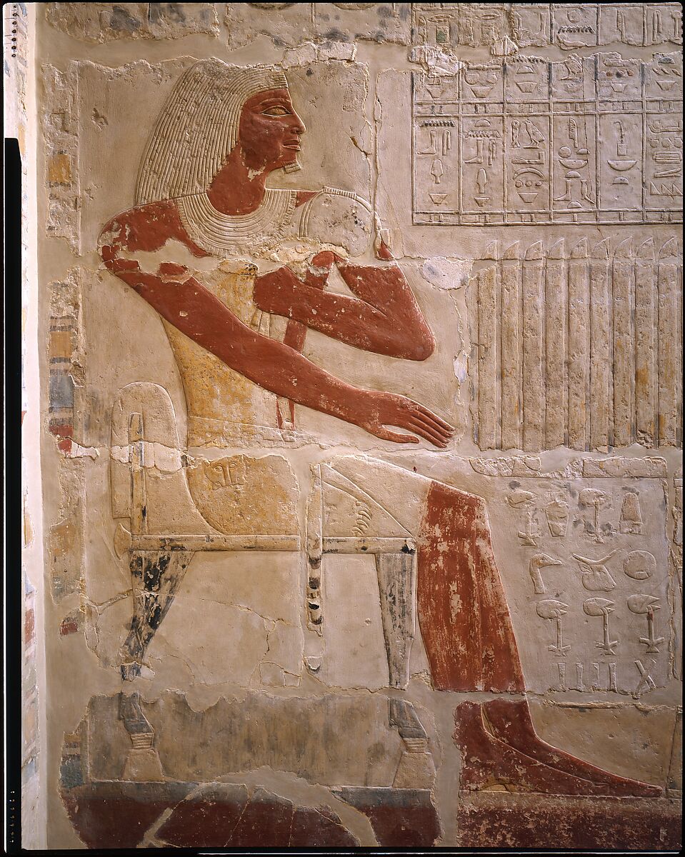 Mastaba Tomb of Perneb, Limestone, paint