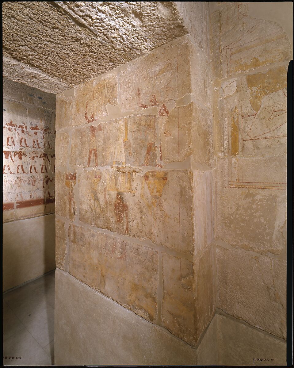 Mastaba Tomb of Perneb, Limestone, paint