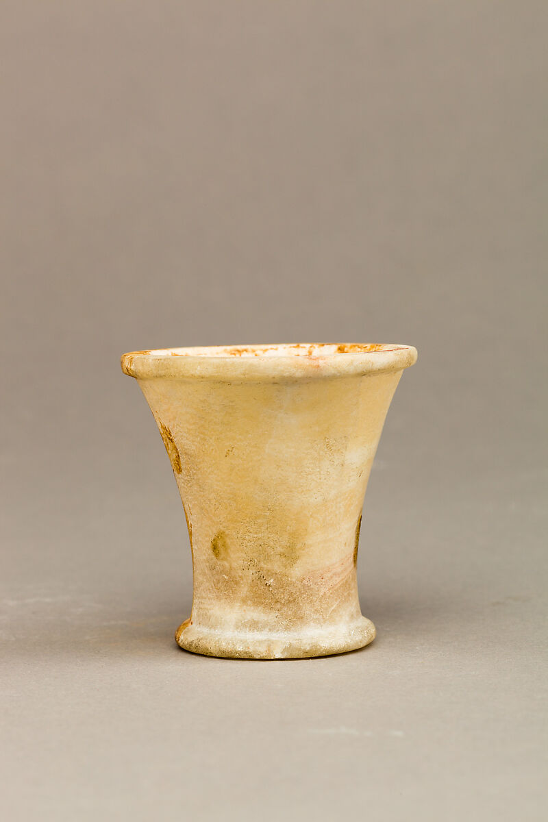 Ointment Jar, Travertine (Egyptian alabaster)