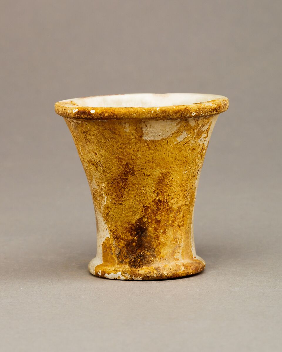 Ointment Jar, Travertine (Egyptian alabaster) 
