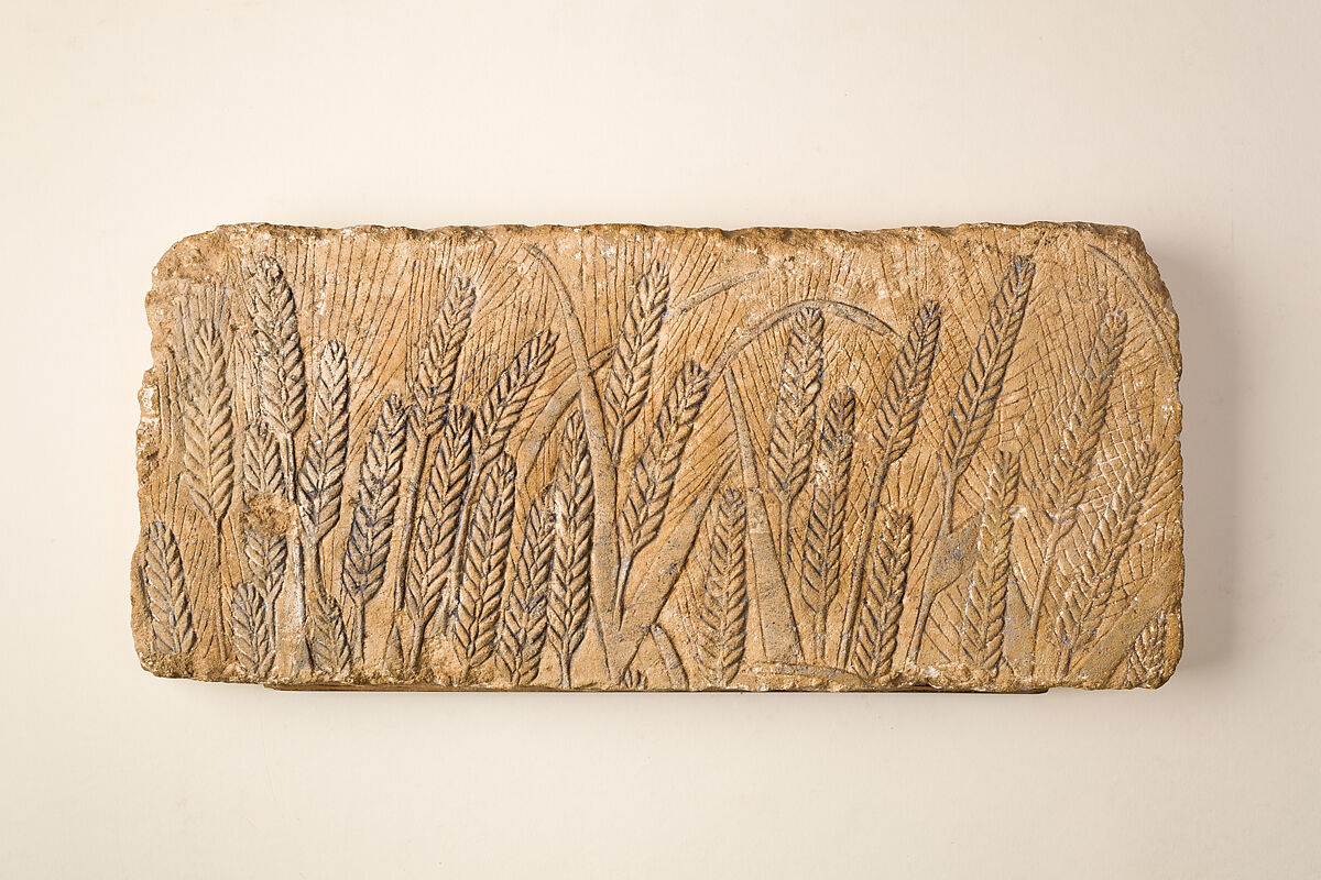 Ripe barley, Limestone, paint