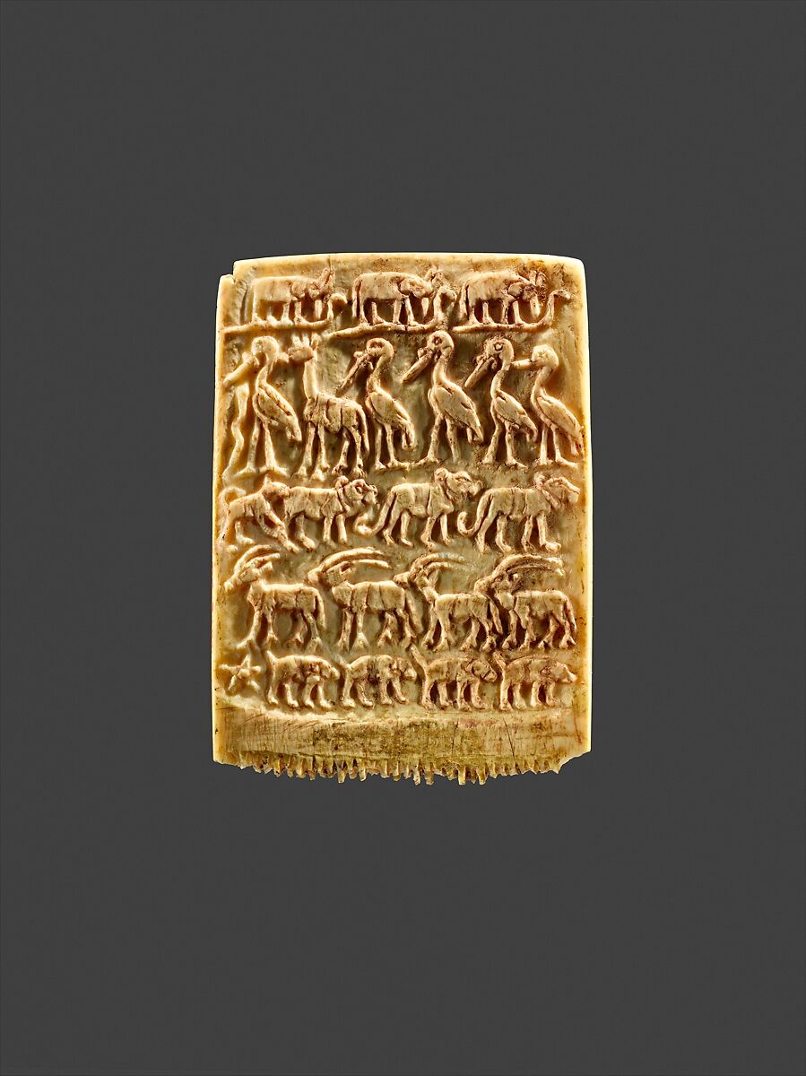 Hair Comb Decorated with Rows of Wild Animals Predynastic Late Naqada III The Metropolitan Museum of Art